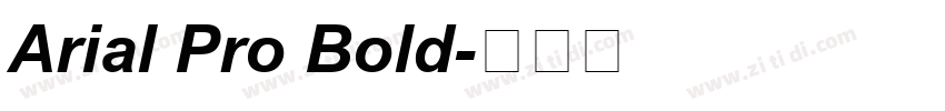 Arial Pro Bold字体转换